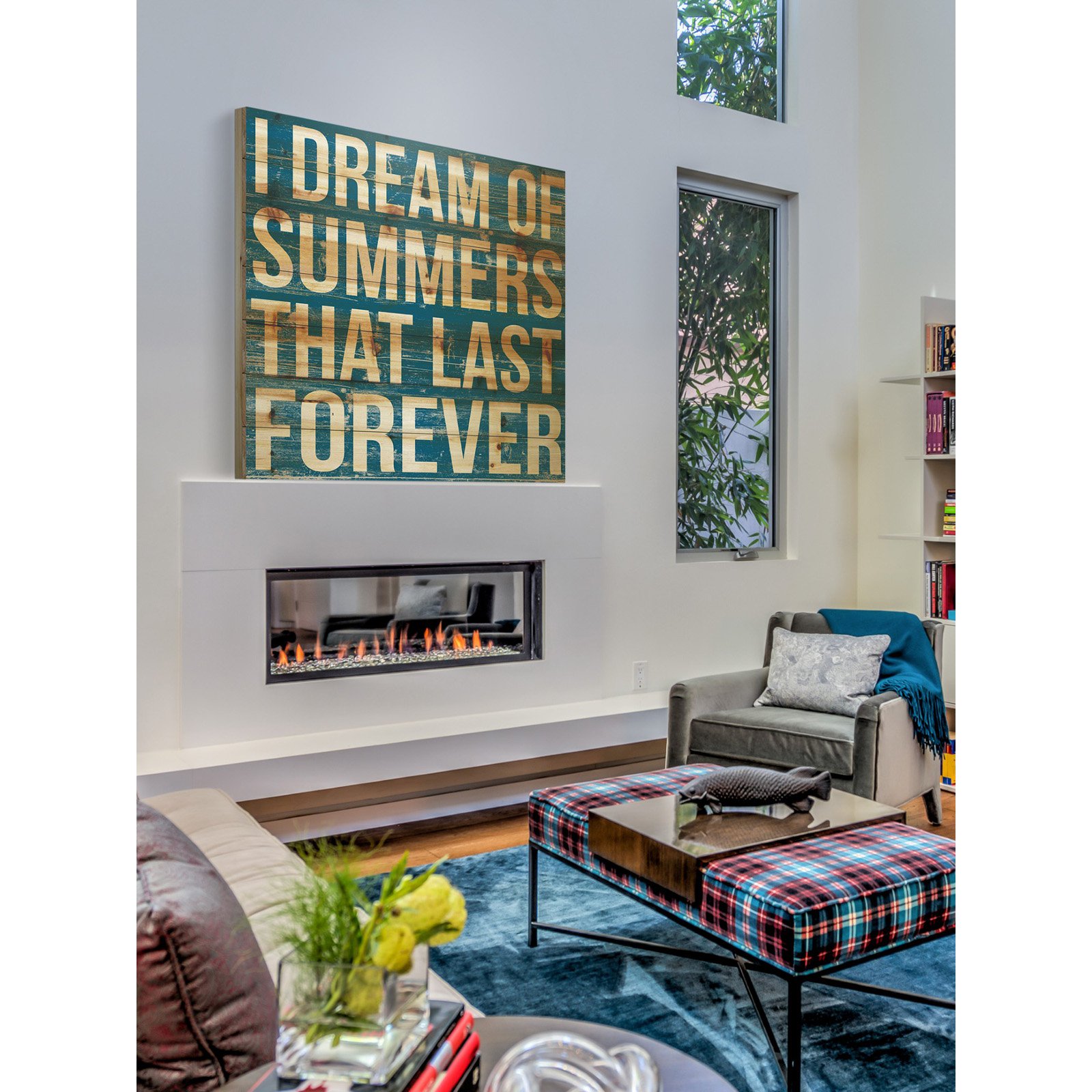 I Dream of Summers Painting Print on Natural Pine Wood