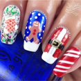 thumbnail image 4 of Whats Up Nails - Gingerbread Man Vinyl Stencils Nail Art Design, 4 of 13
