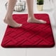 thumbnail image 1 of Alfombrillas Alfombrilla de baño roja absorbente de 50x80 cm,lavable a máquina,antideslizante,de pelo largo,para bañera y lavabo (1 pieza). Rkxzt, 1 of 9