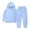 Light Blue, variant on Gytharion Kids 2PC Fleece Lined Sweatsuits Warm Thickened Solid Color Hoodies Suits Kangaroo Pocket Pullover Sweatshirts and Elastic Wasit Jogger Pants Outfits for Fall and Winter,1Y-13Y