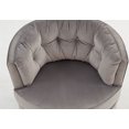 thumbnail image 6 of CAROCC Modern Akili Swivel Accent Chair Barrel Chair for Home Living Room Modern Leisure Chair Silver Grey, 6 of 7