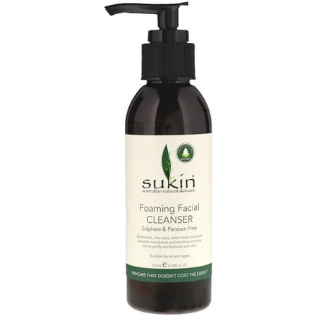 Sukin Signature Foaming Facial Cleanser , 4.23 oz Cleanser