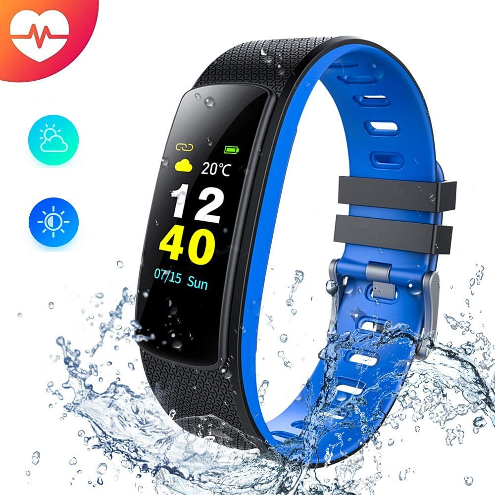 Fitness Tracker with Heart Rate Monitor IPS Screen IP67 Waterproof