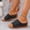 Black, variant on Womens Sandals Stretch Lightweight Arch Support Orthopedic Wide Width Leather Platform Wedge Flat Slip on Summer Walking Sandals Dressy Comfortable Slides Heels Flip Flops