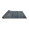 thumbnail image 2 of Ahgly Company Indoor Round Oriental Turquoise Blue Industrial Area Rugs, 7' Round, 2 of 4