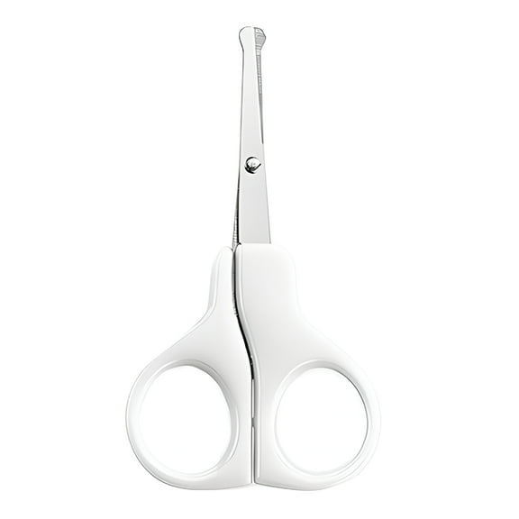 RAGUPEL Baby Nail Clippers,Baby Nail Scissors with Safety Rounded Tip,Newborn Fingernail Clippers,Anti-Pinch Design for Infant Care,White