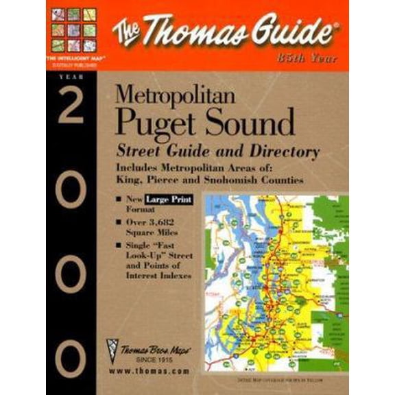 Pre-Owned The Thomas Guide 2000 Metro Puget Sound: Street Guide and Directory (Unknown) 1581742096 9781581742091