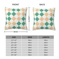 thumbnail image 4 of YFYANG Square Decorative Throw Pillow Case (Without Pillow Insert), Diamond Lattice Pattern Bedroom Sofa Car Cushion Cover, 12"x12", 4 of 9