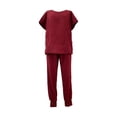 thumbnail image 2 of Conjunto Exfoliante Femenino Fernando Ropa de Trabajo de Enfermera Vino Rojo, 2 of 8