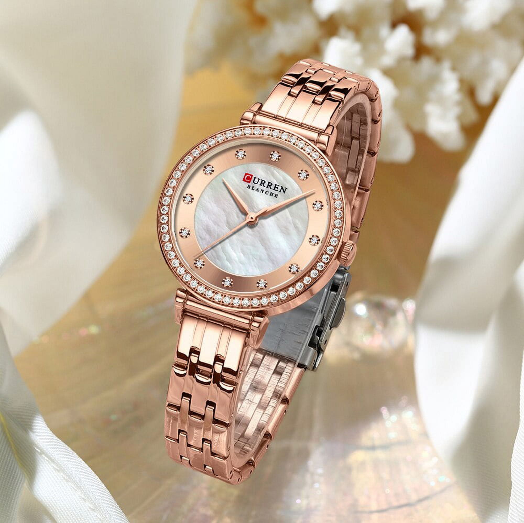 Curren Women Luxury Watch NWT CURREN Elegant Thin Quartz Charming Wristwatches for Women  main image 2