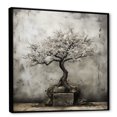 Designart "Miniature Zen Bonsai I" Landscapes Framed Wall Art