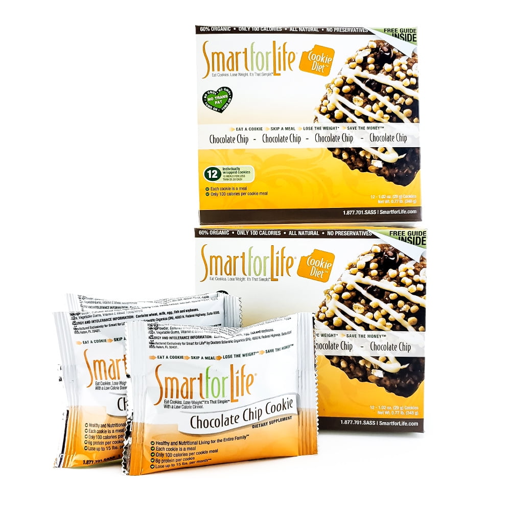 Smart For Life Chocolate Chip Diet Cookies 24 Ct - Walmart ...