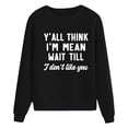 thumbnail image 3 of WEAIXIMIUNG Sweat-Shirt Noir pour Femmes Mode Imprimé à Manches Longues Sweat à Capuche Blouse Décontractée Pull, 3 of 7