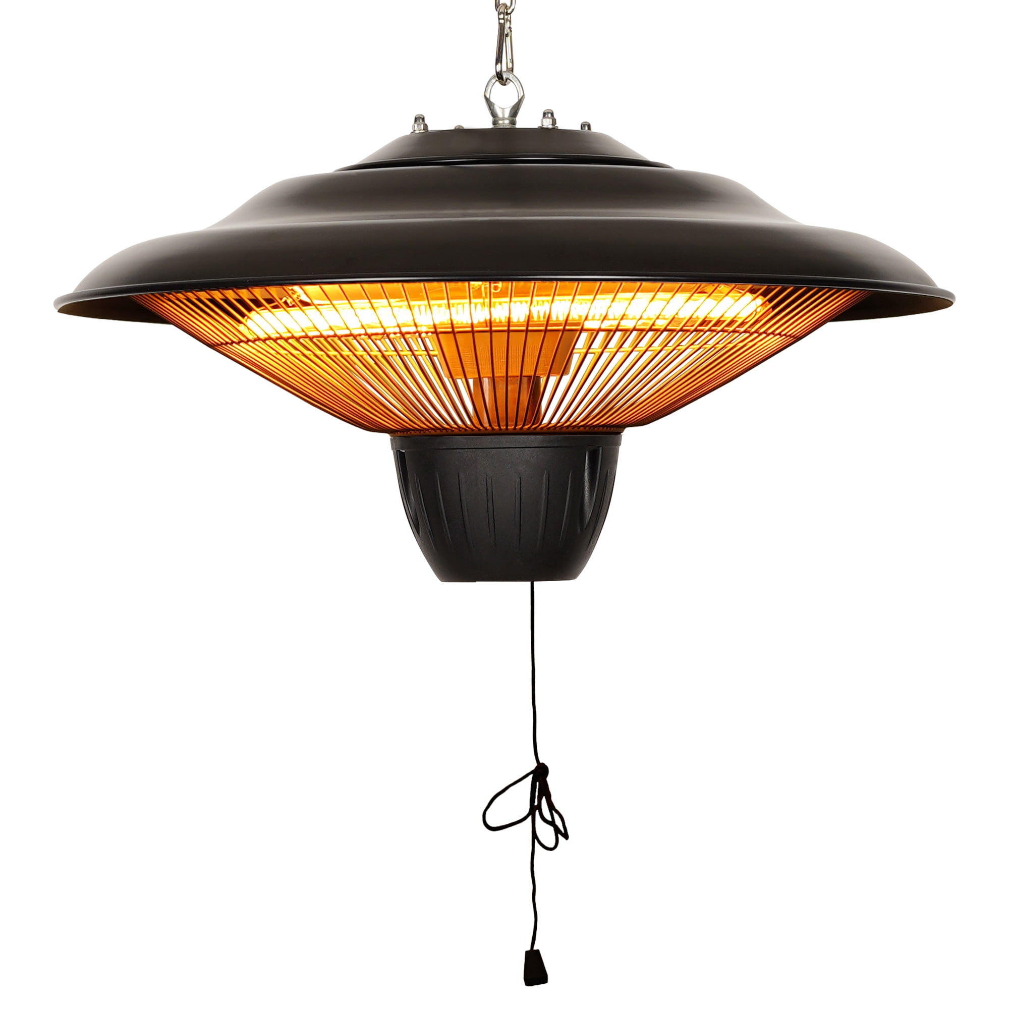 Sundate Electric Patio Heater, Outdoor Ceiling Patio Heater, Black with Infrared  Heating Element, Outdoor Patio Heater Suitable as a BBQ Party Heater,  Balcony Heater, and Verandah Heater, 1500W - Walmart.com