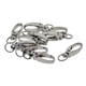 thumbnail image 4 of 10 Unids Broches Clips Giratorios s De Presión Con 10mm Ancho Interno Curvo Pteado Para Artesanía Monedero DIY Macarena Llavero de broche de langosta, 4 of 8