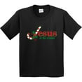 thumbnail image 3 of Inktastic Candy Cane Jesus Youth T-Shirt, 3 of 5