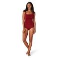 thumbnail image 1 of Speedo Maillot de Bain une Pièce pour Femmes Endurance+ Débardeur Froncé avec Bretelles Réglables - Rhubarbe, Taille : 12, 1 of 4