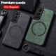 thumbnail image 2 of Funda magnética de cuero de gamuza para Samsung, funda de carga inalámbrica Magsafe, S23, S22, S21, FE, S20, S10 Plus, Ultra Note 20, 10 Pro, A52, A72, A32 Fivean unisex, 2 of 2