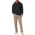 thumbnail image 2 of SUDADERA CON CAPUCHA PULLOVER JACQUARD DE MANGA LARGA PARA HOMBRE CON BOLSILLOS Y CORDÓN S NEGRO, 2 of 6