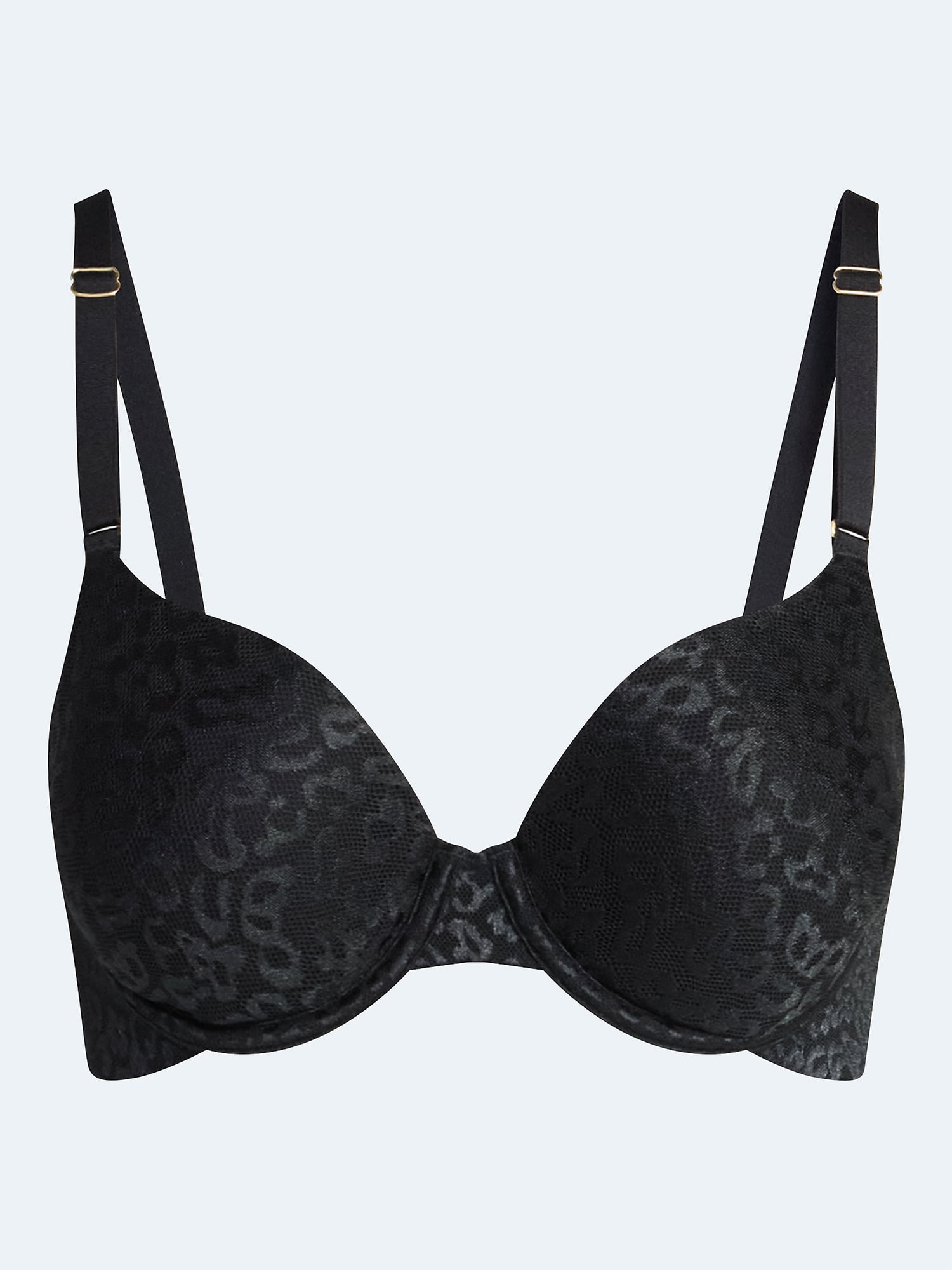 Joyspun Women's Leopard Print T-Shirt Bra, Sizes 32A-42DDD