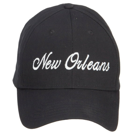 City of New Orleans Embroidered Cap - Black OSFM