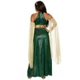 thumbnail image 4 of FYEGRE Greek Mythology Elegant Women's Dress for Enchanting Halloween Party Outfit and Themed Events Green M, 4 of 6