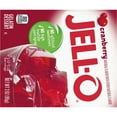 JellO Cranberry Artificially Flavored Gelatin Dessert Mix, 3 oz Box