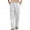 White, variant on Luwomo Casual Cargo Pants Womens Camo Print Long Straight Leg High Waisted Stretch with Pockets Relaxed Fit Trousers White,L