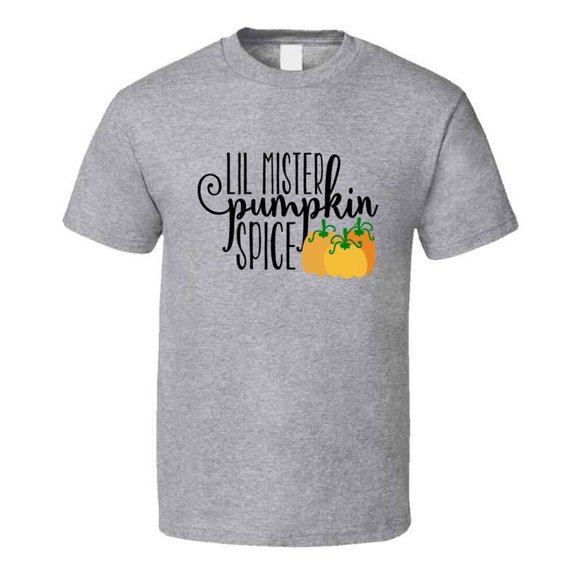 Lil Mister Pumpkin Spice Tee Cool Fall Holiday Flavor Novelty T Shirt