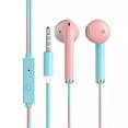 thumbnail image 1 of 3.5mm Earphone Powder Blue Handsfree Wired Headset Music In-ear Y2S1, 1 of 5