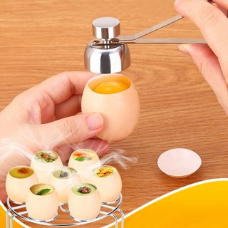 One Handed Egg Cracker Tool, Best Egg Cracker Egg Yolk Separator – Kitchen  Groups