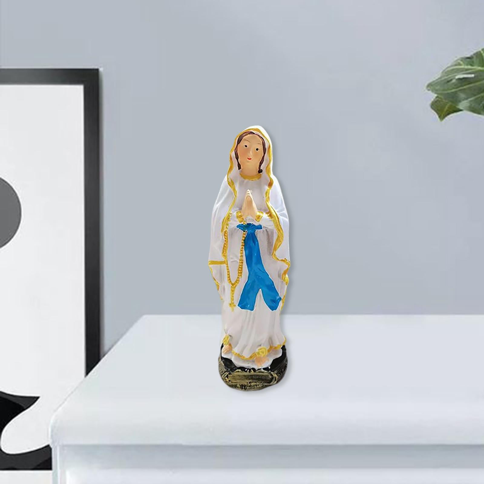 Giftgarden 11 inch Virgin Mary Statue with Baby Jesus Figurine for Catholic Home Desktop Ornaments 