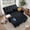 Black, variant on 54" Sleeper Sofa Bed, Convertible Pull Out Couch Futon with Side Table, USB Charging Port, Corduroy Fabric, Adjustable Backrest Sofa Bed for Apartment Office, Beige