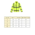 thumbnail image 3 of High Visibility Reflective Safety Jacket Workwear Waterproof Bomber Quilted Lining Jacket Lightweight for Women (Yellow&Navy,L), 3 of 3