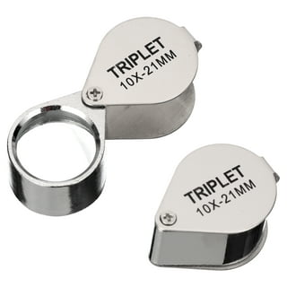 Jewelry and Watch Loupe Precision Triplet Diamond 18mm 10x Rubber Grip