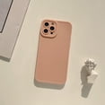 thumbnail image 2 of Compatible with iPhone 12 Case，Simple Cute Solid Color Design Frosted Soft TPU Silicone Anti-Fall Anti-Scratch Slim Shockproof Protective Case for iPhone 12 -Pink, 2 of 12