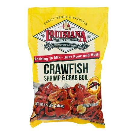 Louisiana Fish Fry Crawfish Shrimp & Crab Boil, 4.5 (Best Spicy Crawfish Boil Recipe)