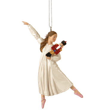 DANCING CLARA HOLDING THE NUTCRACKER Christmas Ornament, by Midwest CBK