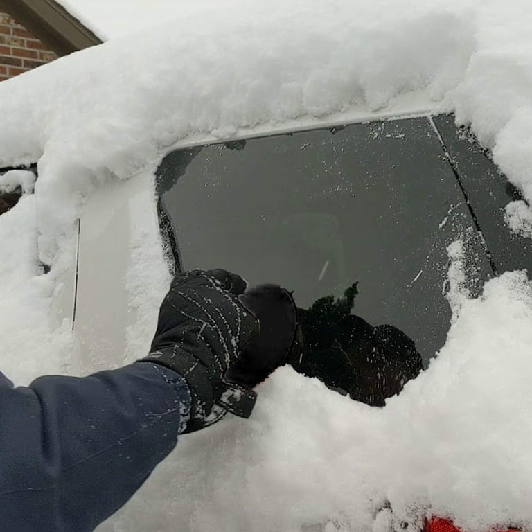 Hazel Black Round Ice Scraper, Car Windshield Snow Remover Round