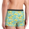 thumbnail image 3 of Goofa Yellow Lemon Printed Men's Boxer Briefs Underwear, Moisture-Wicking Underwear, Trunk,Soft and Breathable Cotton Underwear-, 3 of 9