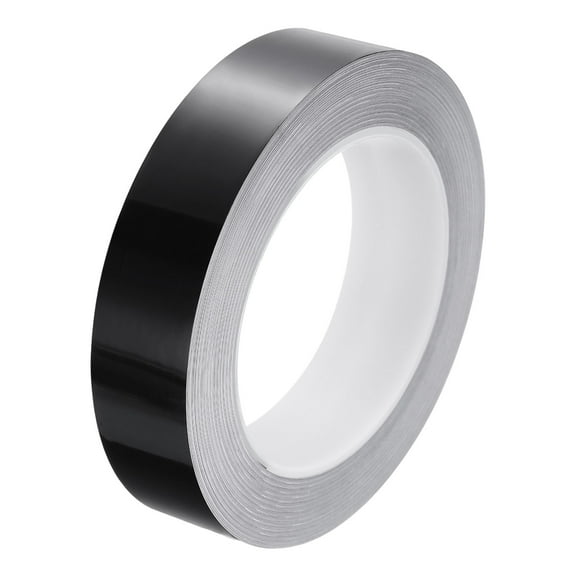 Uxcell Floor Tiles Black Foil Lines Metallic Mirror Tape 0.98"x82 Ft