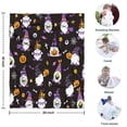 thumbnail image 4 of Halloween Gnome Witches with Spooky Elements Blanket,Comfortable Soft Lamb Wool Throw Blanket,All Season,Warm Lightweight Blankets for Sofa Bed Couch Living Room Chair,30"x40", 4 of 4