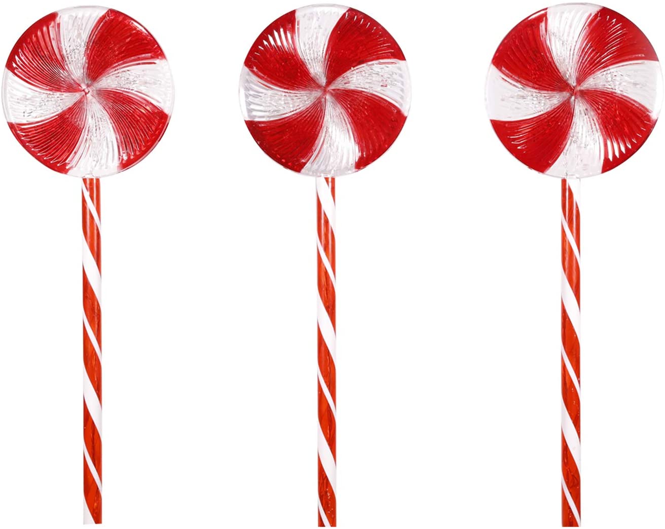 Alpine Corporation COR114T-3 Candy Cane Pathway LED, Decorative Winter