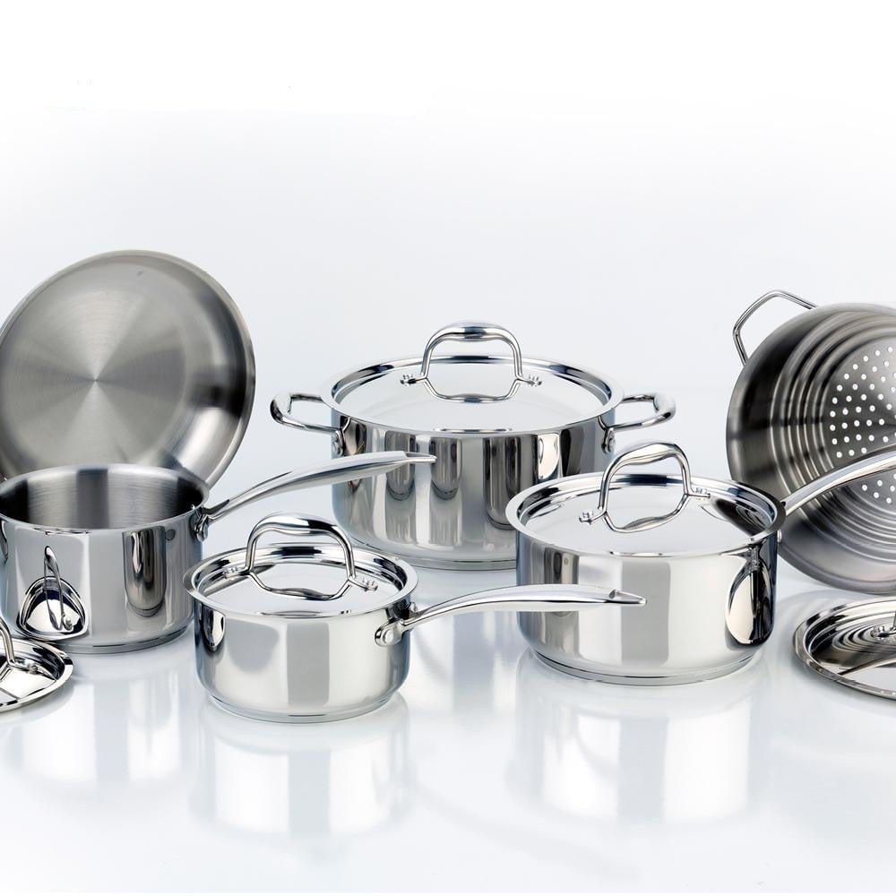 Ensemble de casseroles en acier inoxydable Meyer Accolade, 11 pièces, fabriqué au Canada