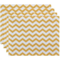 Simply Daisy 18" x 14" Chevron Decorative Placemats, Set of 4