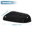 thumbnail image 3 of Unique Bargains 1 Pair Left Right Top Half Mirror Cover for Ford Explorer 2011-2015 Gloss Black, 3 of 6