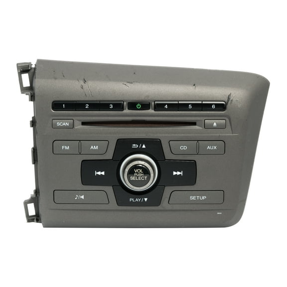 Restored 2012 Honda Civic AM FM CD Radio w XM & BT Code Included 2BC6 39100TR0A315M1 (Refurbished)