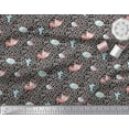 thumbnail image 3 of Soimoi Georgette Viscose Fabric Dot,Fish & Cat Kids Print Fabric by Yard 42 Inch Wide, 3 of 3