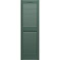 thumbnail image 5 of Ekena Millwork 14 1/2"W x 34"H Lifetime Vinyl, TailorMade Cathedral Top Center Mullion, Open Louver Shutters, w/Shutter-Loks (Per Pair), Forest Green, 5 of 6