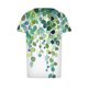 thumbnail image 4 of Tops de Cuello Redondo para las Mujeres de Manga Corta Plisada Impresa, Blusa de Poliéster Casual para el Uso Diario, 4 of 6